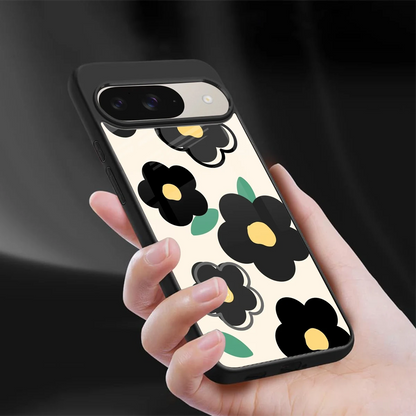 Petal Prism sleek google pixel 9 cover with tempered glass back and TPU edges