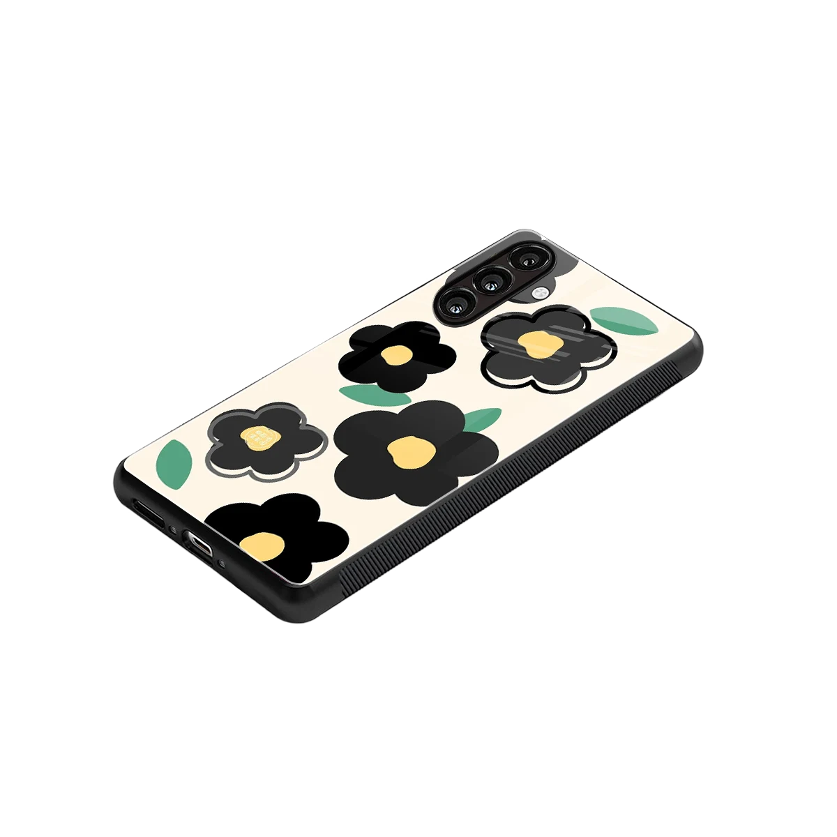 Petal Prism stylish phone case for samsung galaxy a37 5g | glossy glass and slim fit