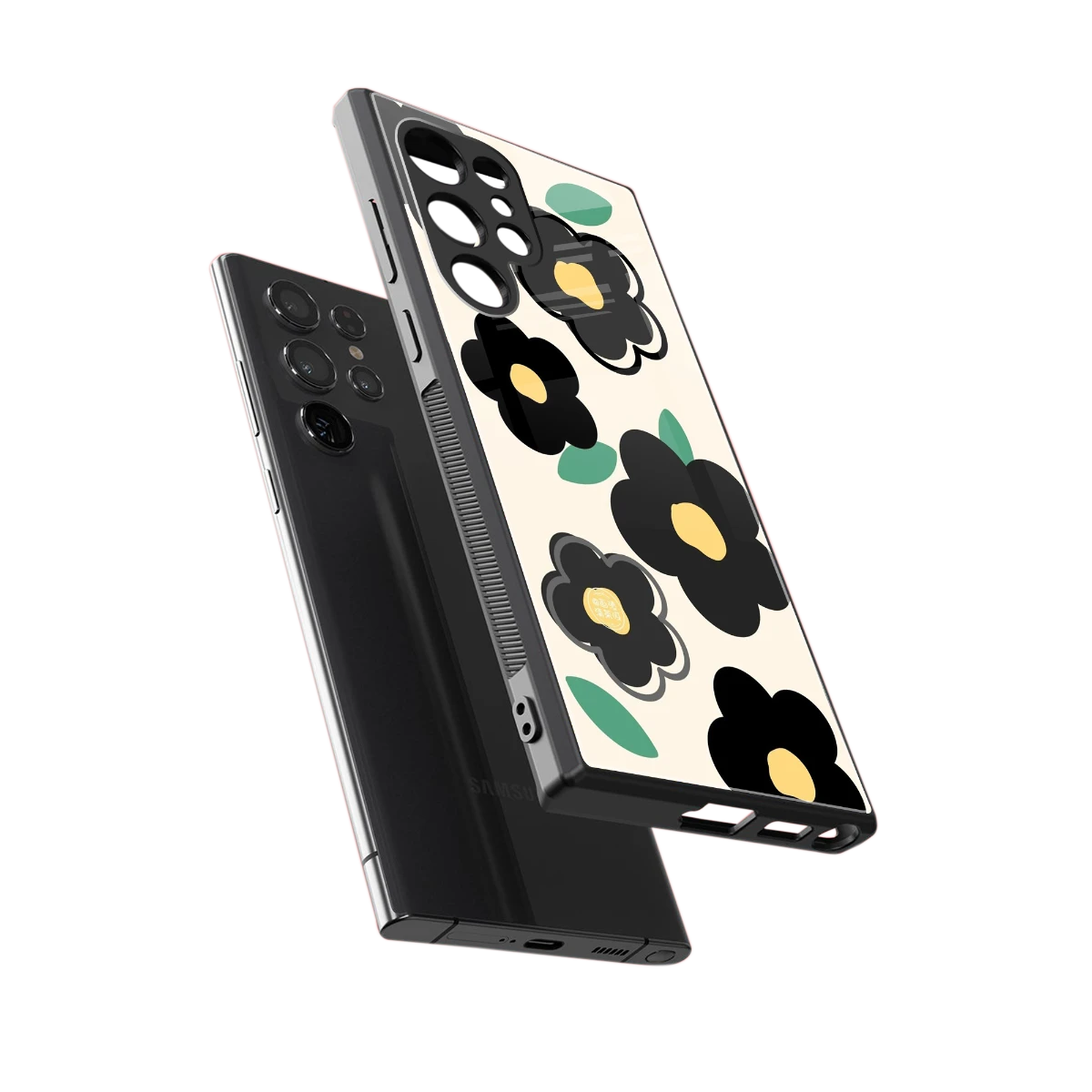 Petal Prism sleek samsung galaxy s23 ultra cover with tempered glass back and TPU edges