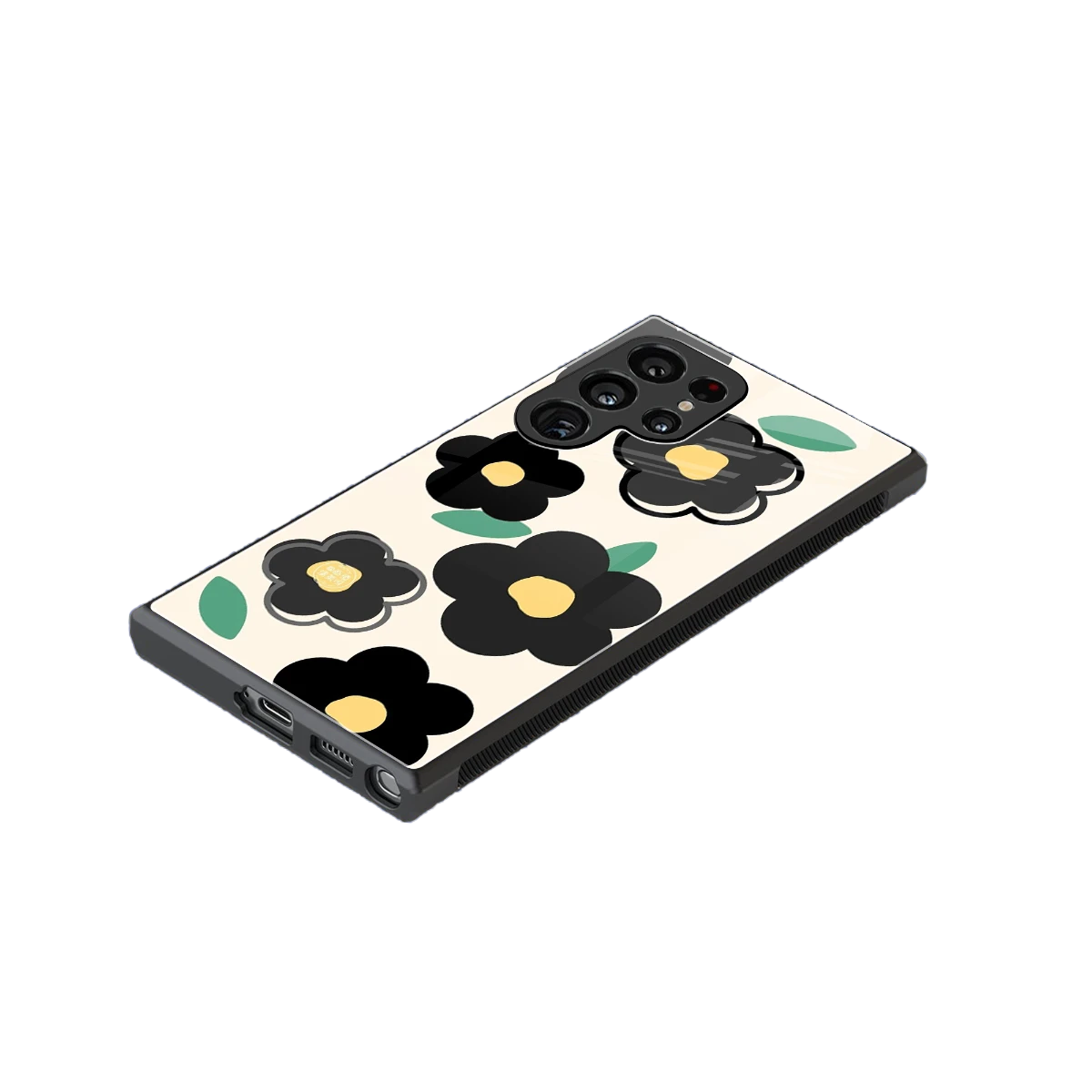 Petal Prism stylish phone case for samsung galaxy s23 ultra | glossy glass and slim fit