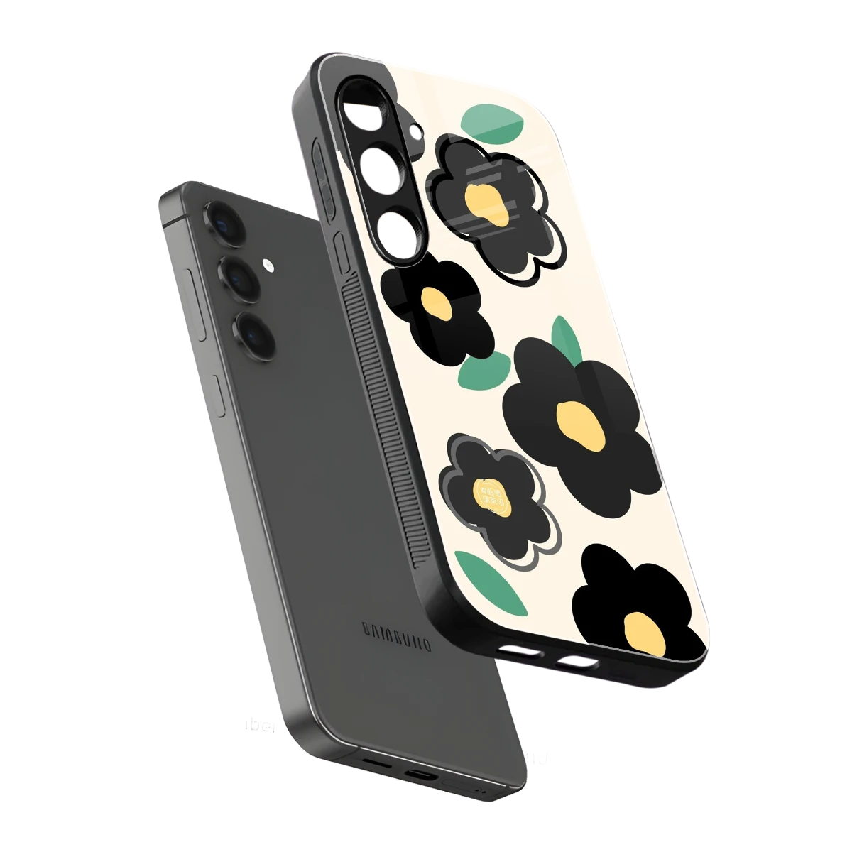 Petal Prism sleek samsung galaxy s25 cover with tempered glass back and TPU edges