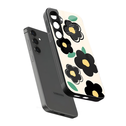 Petal Prism sleek samsung galaxy s25 cover with tempered glass back and TPU edges