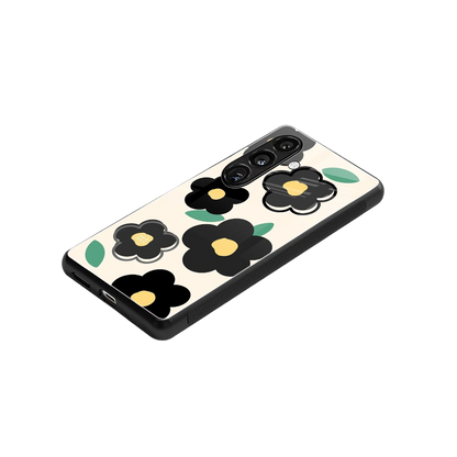 Petal Prism stylish phone case for samsung galaxy s25 | glossy glass and slim fit