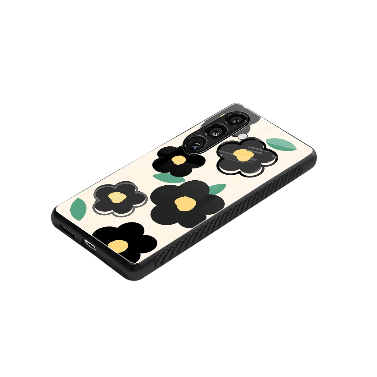 Petal Prism stylish phone case for samsung galaxy s24 | glossy glass and slim fit