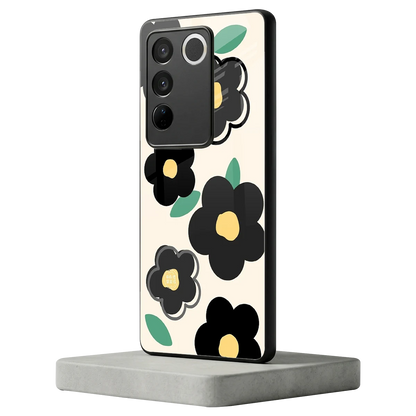 Petal Prism vivo v27 5g mobile cover | shockproof glass phone case