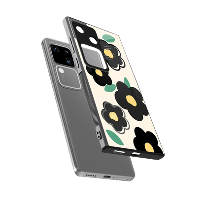 Petal Prism sleek vivo v30 cover with tempered glass back and TPU edges