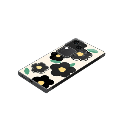 Petal Prism stylish phone case for vivo v30 | glossy glass and slim fit