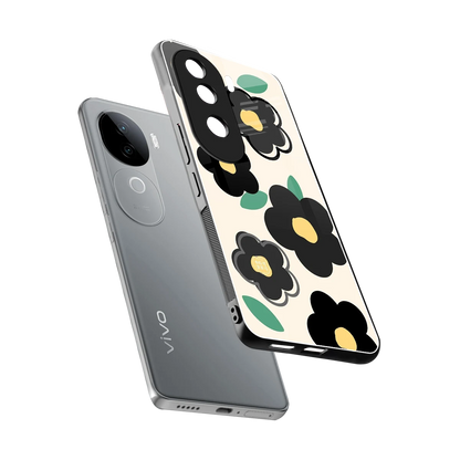 Petal Prism sleek vivo v40e cover with tempered glass back and TPU edges