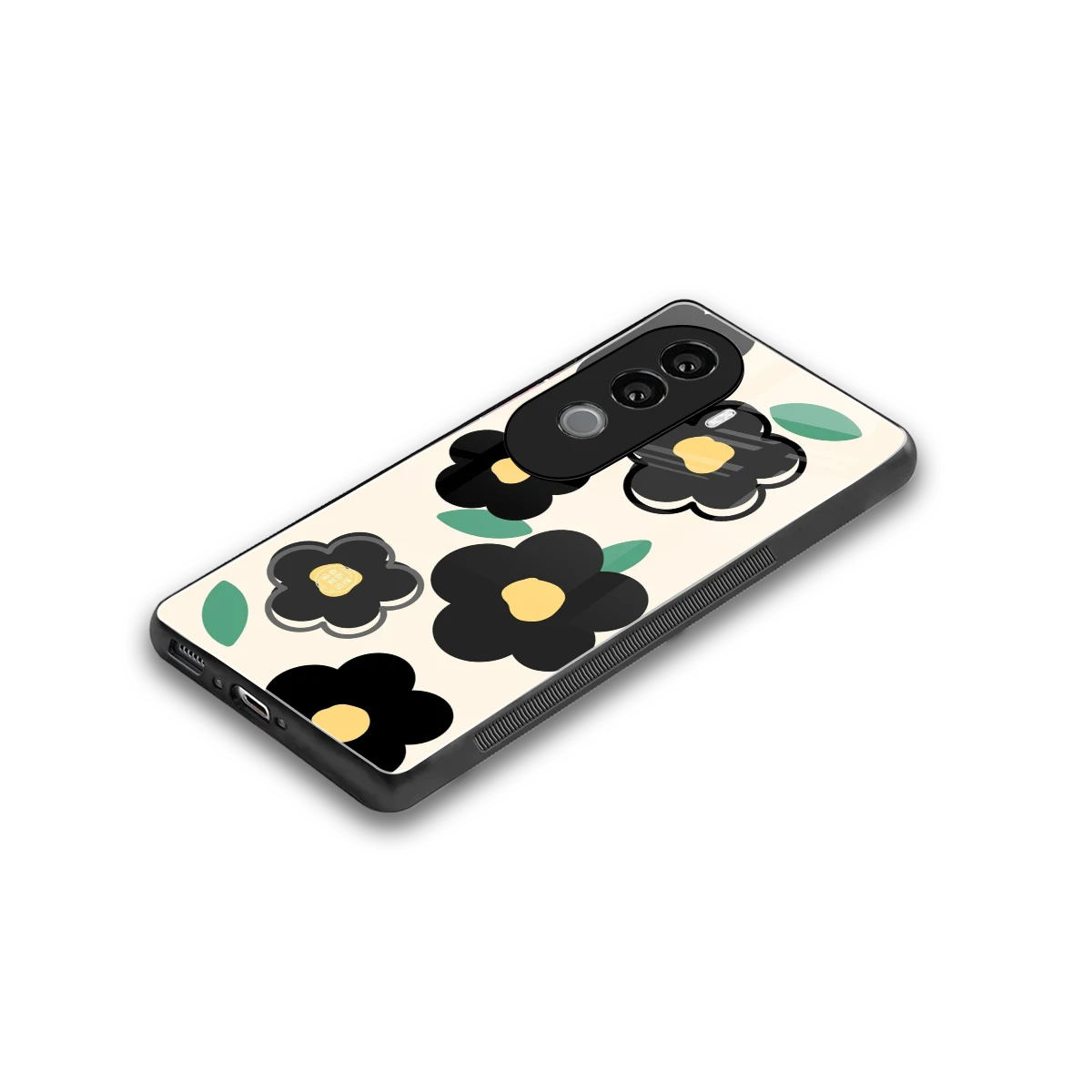 Petal Prism stylish phone case for vivo v40e | glossy glass and slim fit