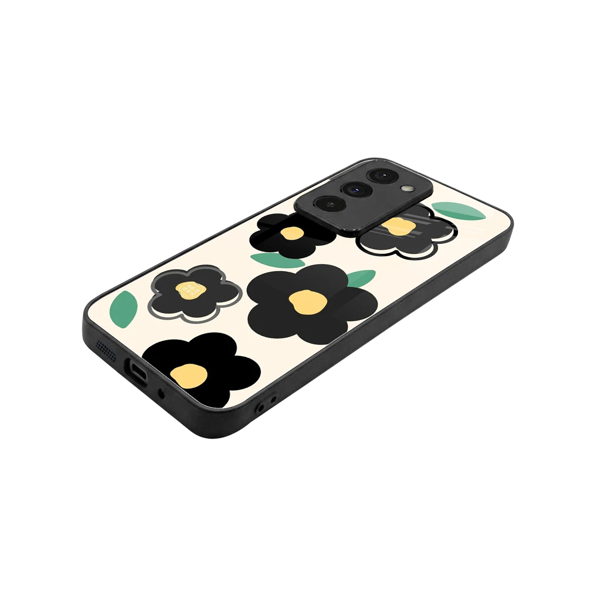 Petal Prism stylish phone case for redmi 15 5g | glossy glass and slim fit