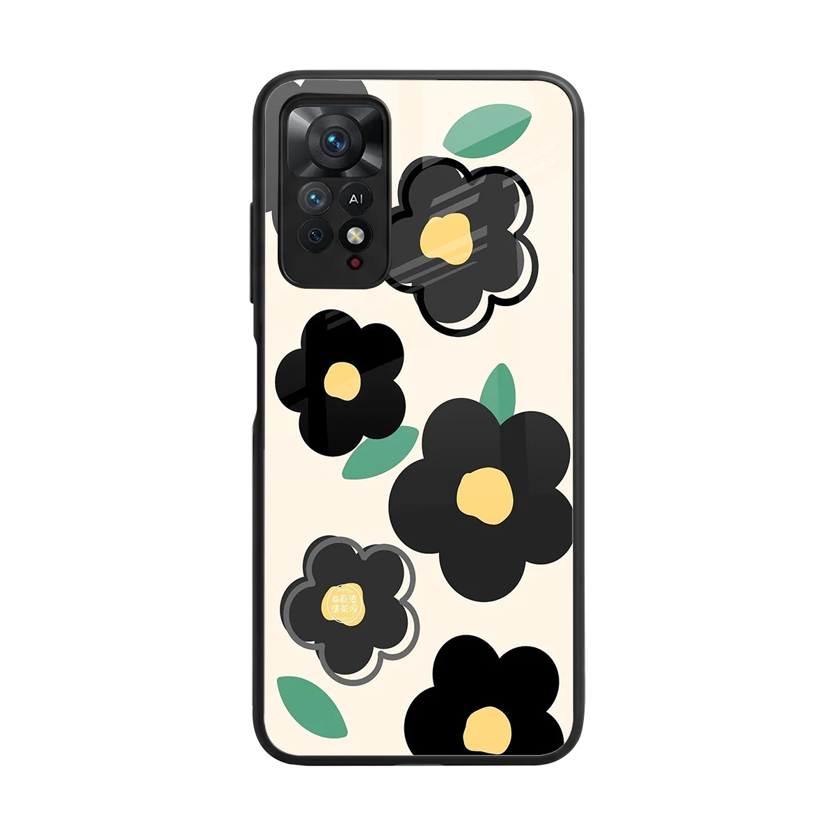 Petal Prism back phone cover | glass case for redmi note 11 pro