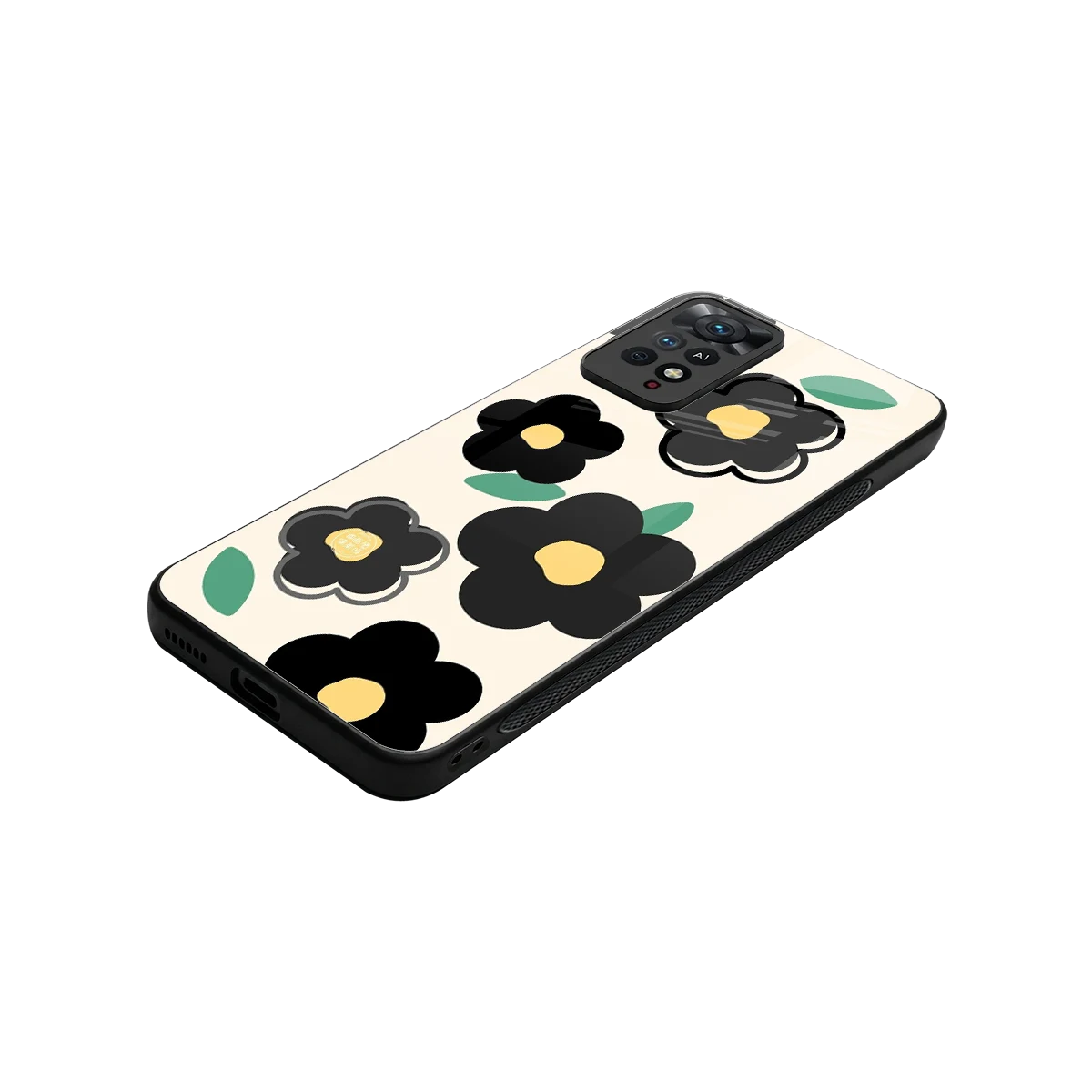 Petal Prism stylish phone case for redmi note 11 pro | glossy glass and slim fit