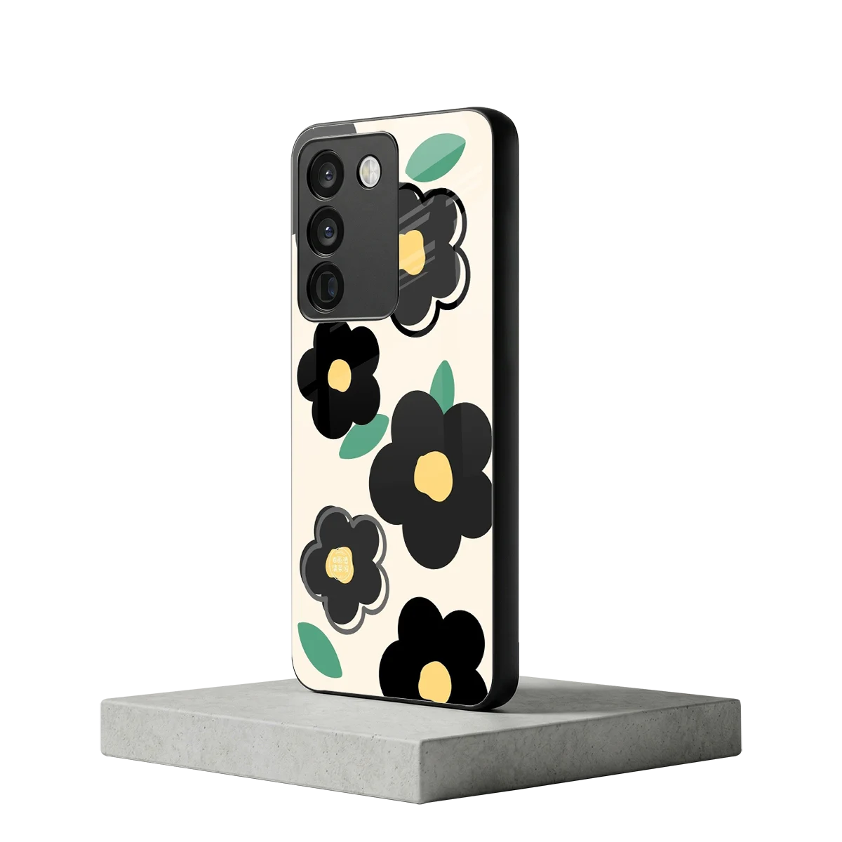 Petal Prism vivo y200 5g mobile cover | shockproof glass phone case