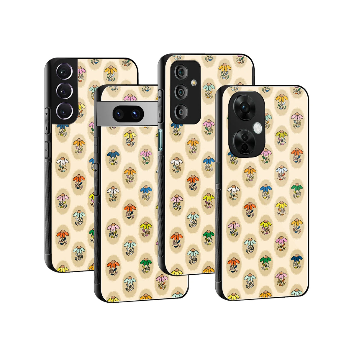 Stylish Glass Back Case for All Smartphones iPhone, Samsung, OnePlus, Pixel, Redmi, Oppo, Vivo, Motorola