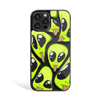 Trippy Aliens Phone Cover Glass Case – Boujee1