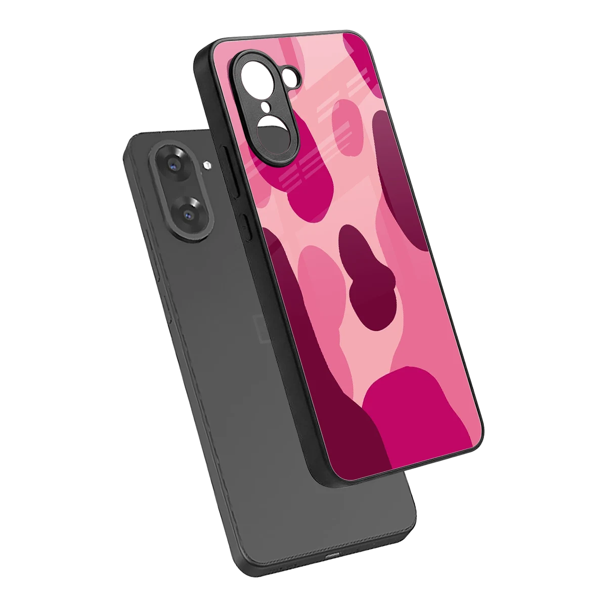 Pink Carousel sleek oneplus nord ce5 5g cover with tempered glass back and TPU edges