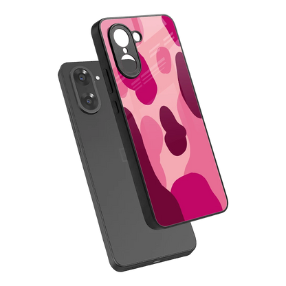 Pink Carousel sleek oneplus nord ce5 5g cover with tempered glass back and TPU edges