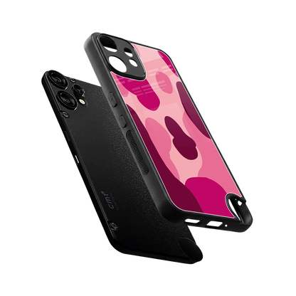 Pink Carousel sleek cmf nothing phone 2 pro cover with tempered glass back and TPU edges