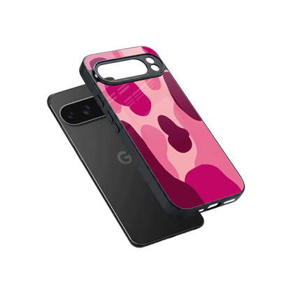 Pink Carousel sleek google pixel 10 pro xl cover with tempered glass back and TPU edges