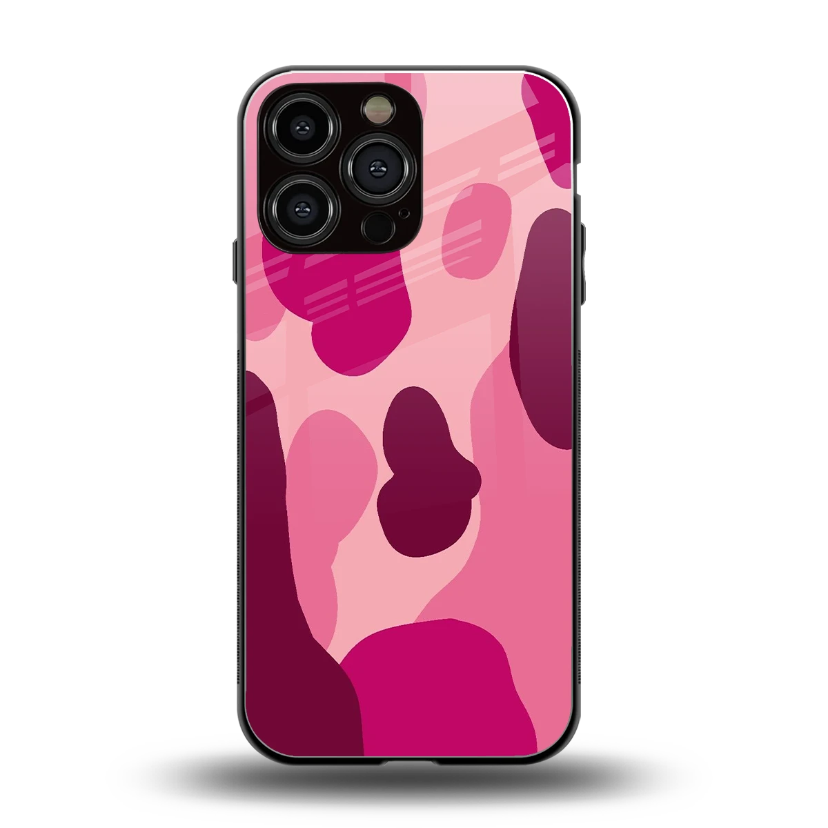 Pink Carousel back phone cover | glass case for iphone 15 pro max