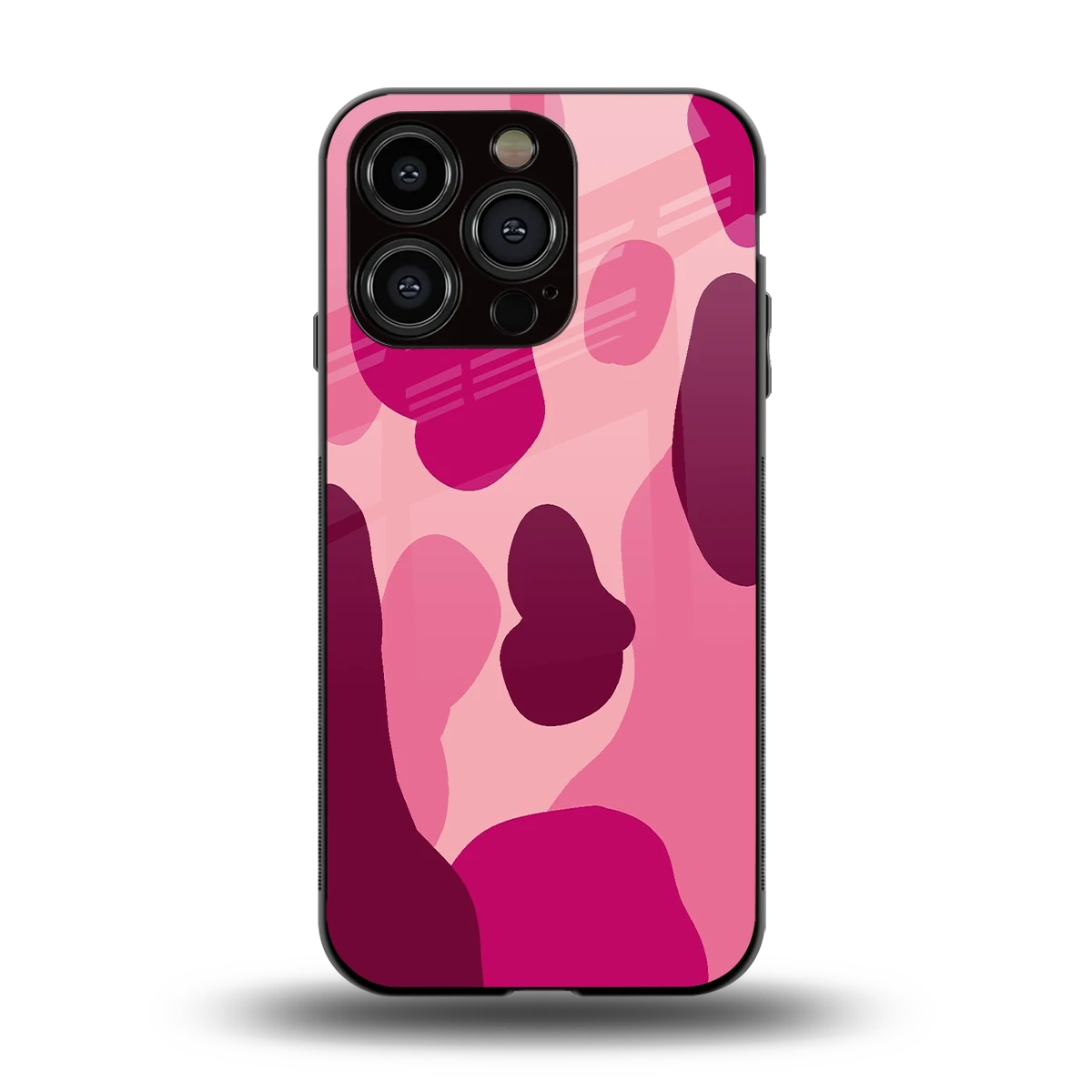 Pink Carousel back phone cover | glass case for iphone 15 pro