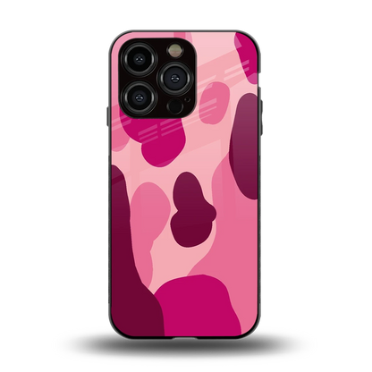 Pink Carousel back phone cover | glass case for iphone 15 pro