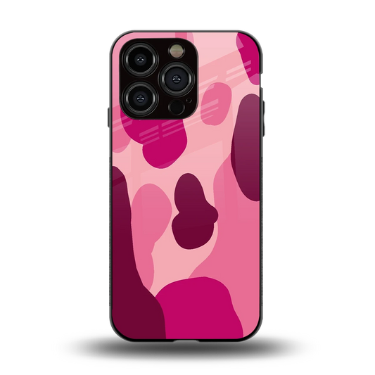 Pink Carousel back phone cover | glass case for iphone 15 pro