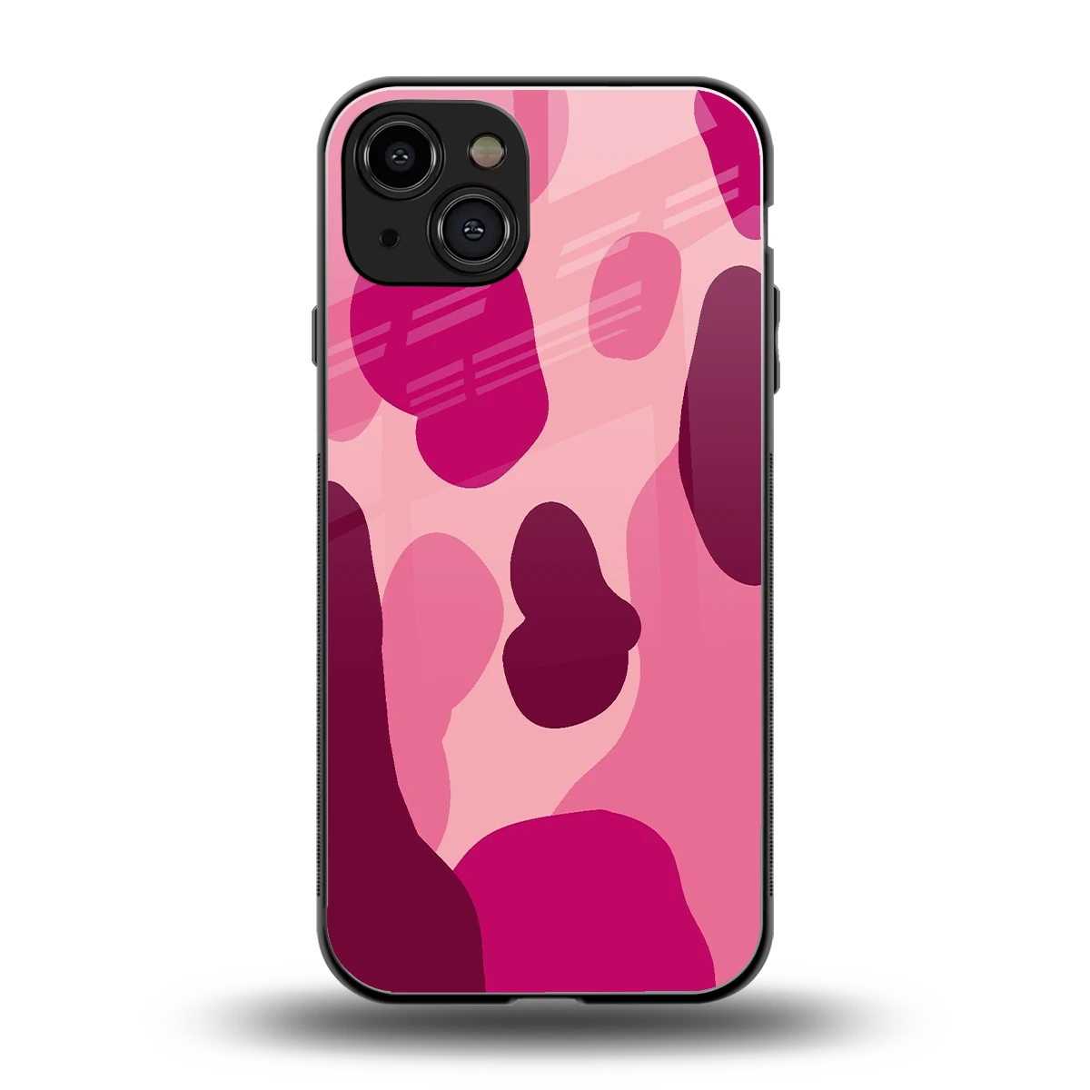 Pink Carousel back phone cover | glass case for iphone 15