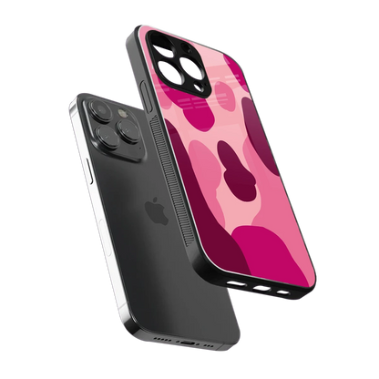 Pink Carousel sleek iphone 15 pro cover with tempered glass back and TPU edges