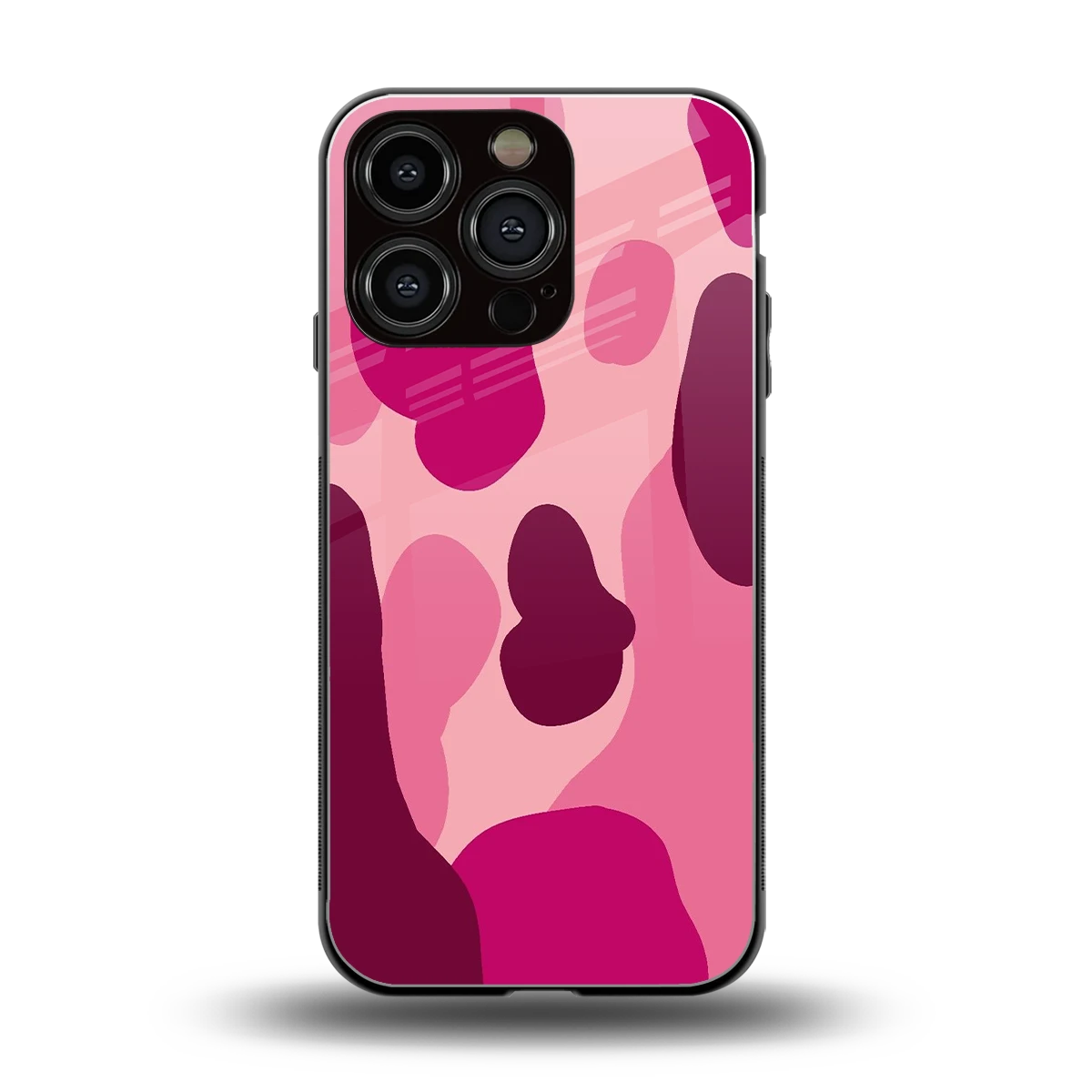 Pink Carousel back phone cover | glass case for iphone 16 pro