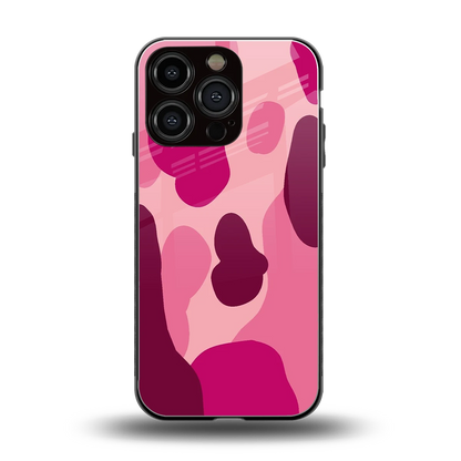 Pink Carousel back phone cover | glass case for iphone 16 pro