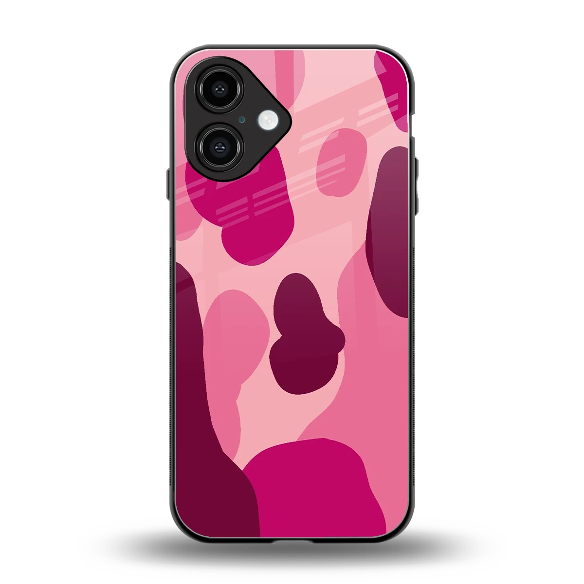 Pink Carousel back phone cover | glass case for iphone 16