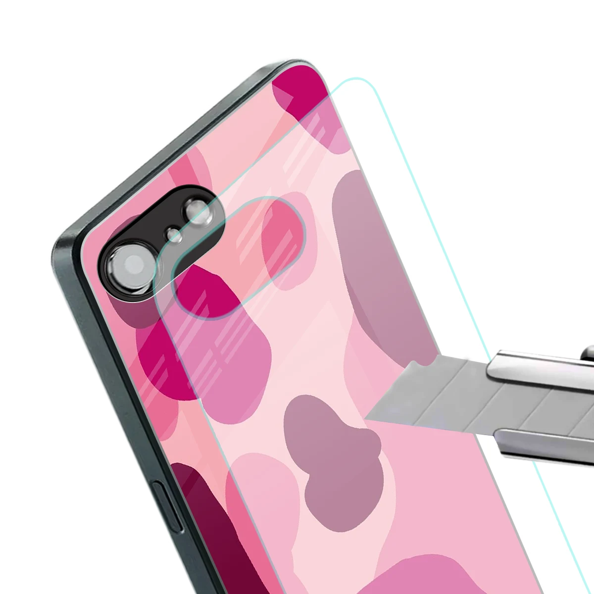 Pink Carousel stylish phone case for iphone 16e | glossy glass and slim fit