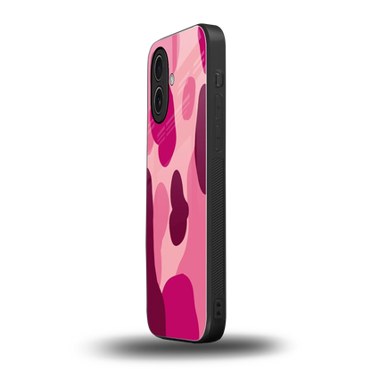 Pink Carousel iphone 17 mobile cover | shockproof glass phone case