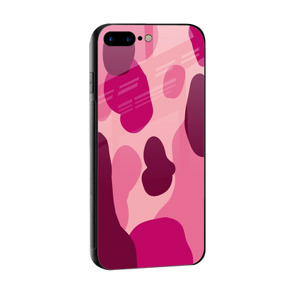 Pink Carousel sleek iphone 7 plus cover with tempered glass back and TPU edges
