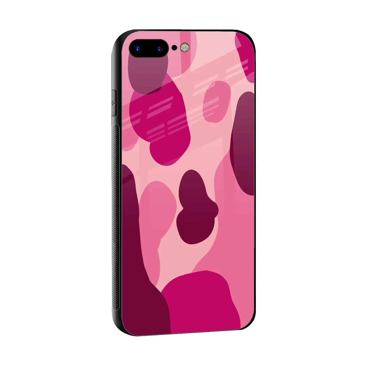 Pink Carousel sleek iphone 8 plus cover with tempered glass back and TPU edges