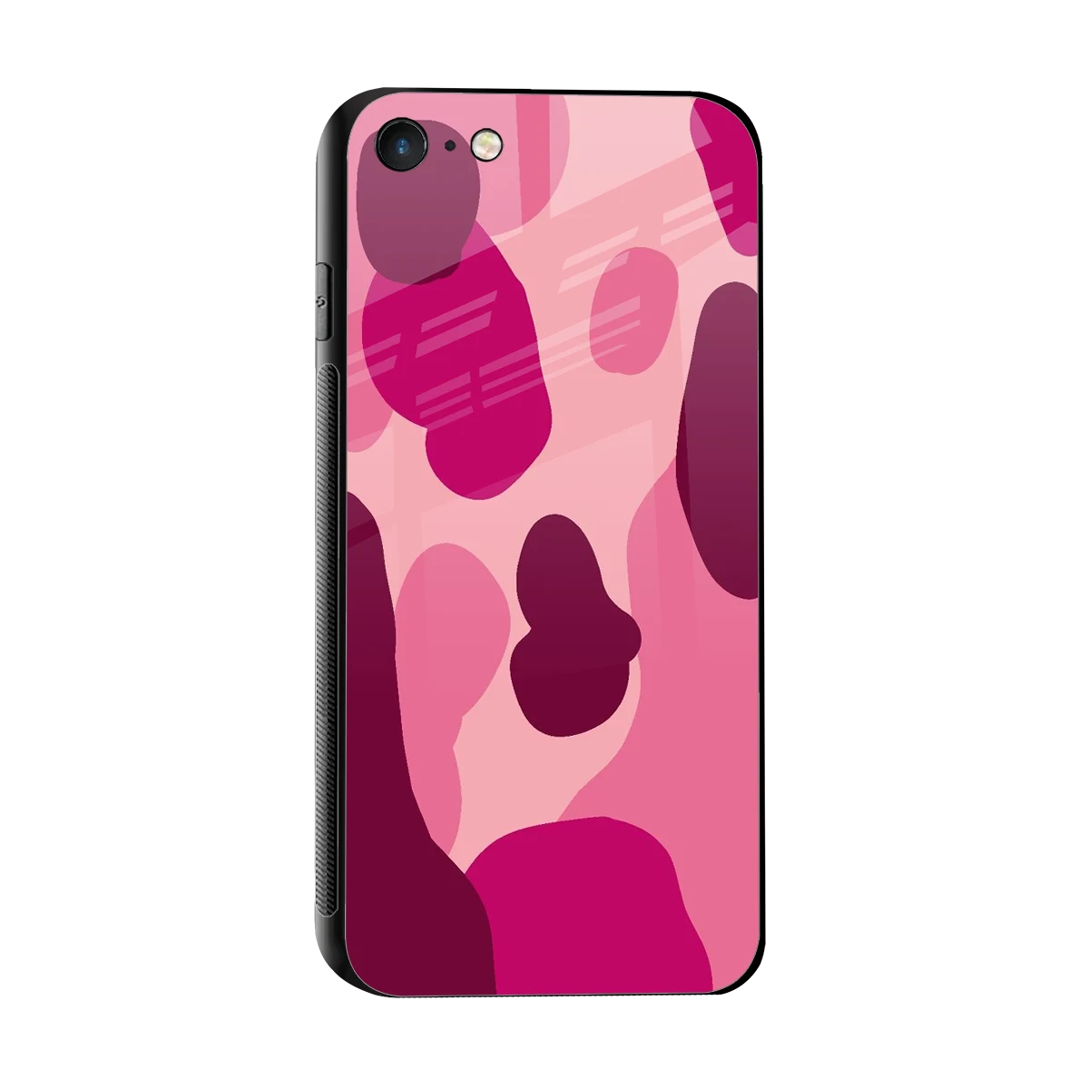 Pink Carousel sleek iphone 7 cover with tempered glass back and TPU edges