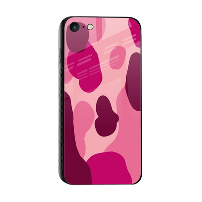 Pink Carousel sleek iphone 7 cover with tempered glass back and TPU edges