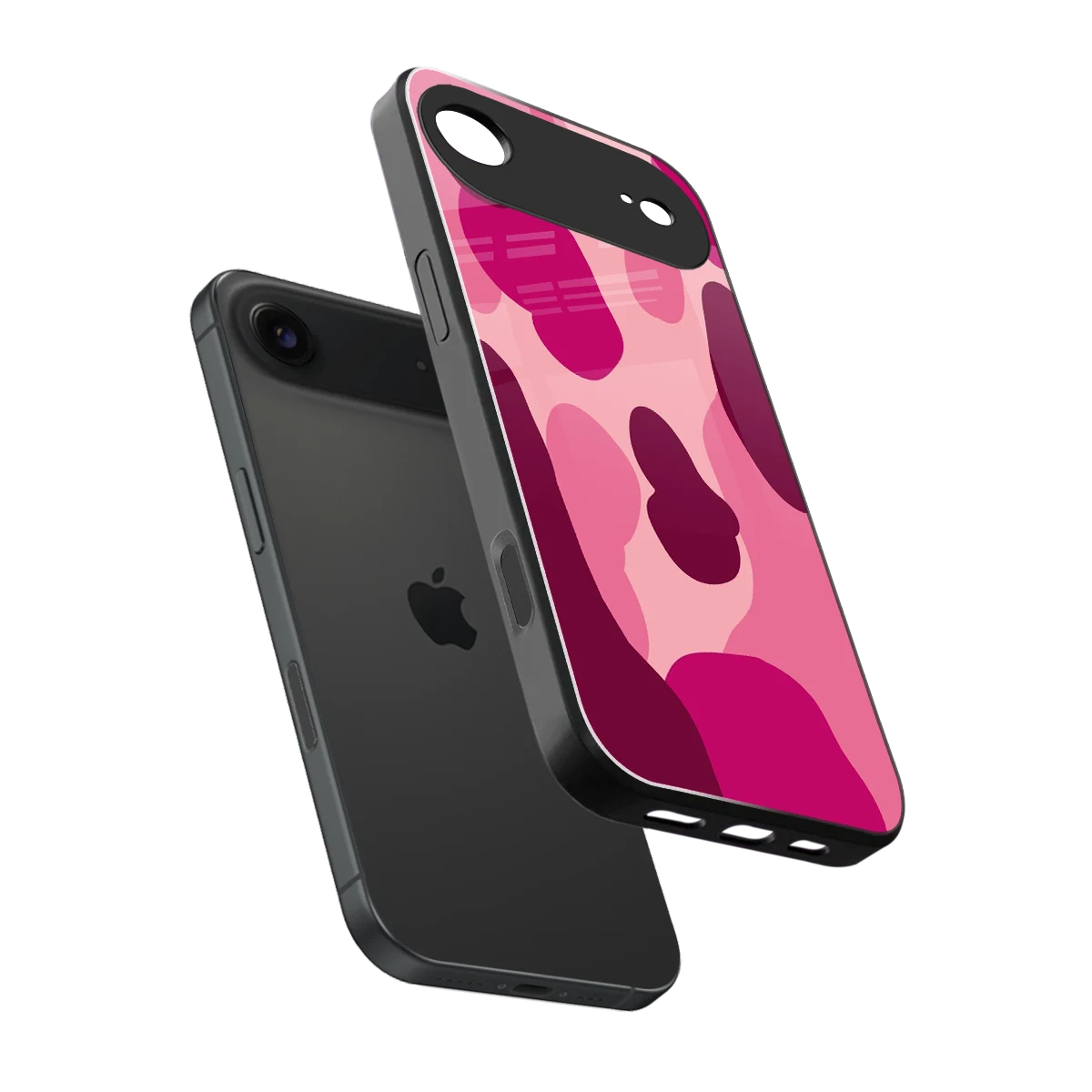 Pink Carousel sleek iphone air cover with tempered glass back and TPU edges