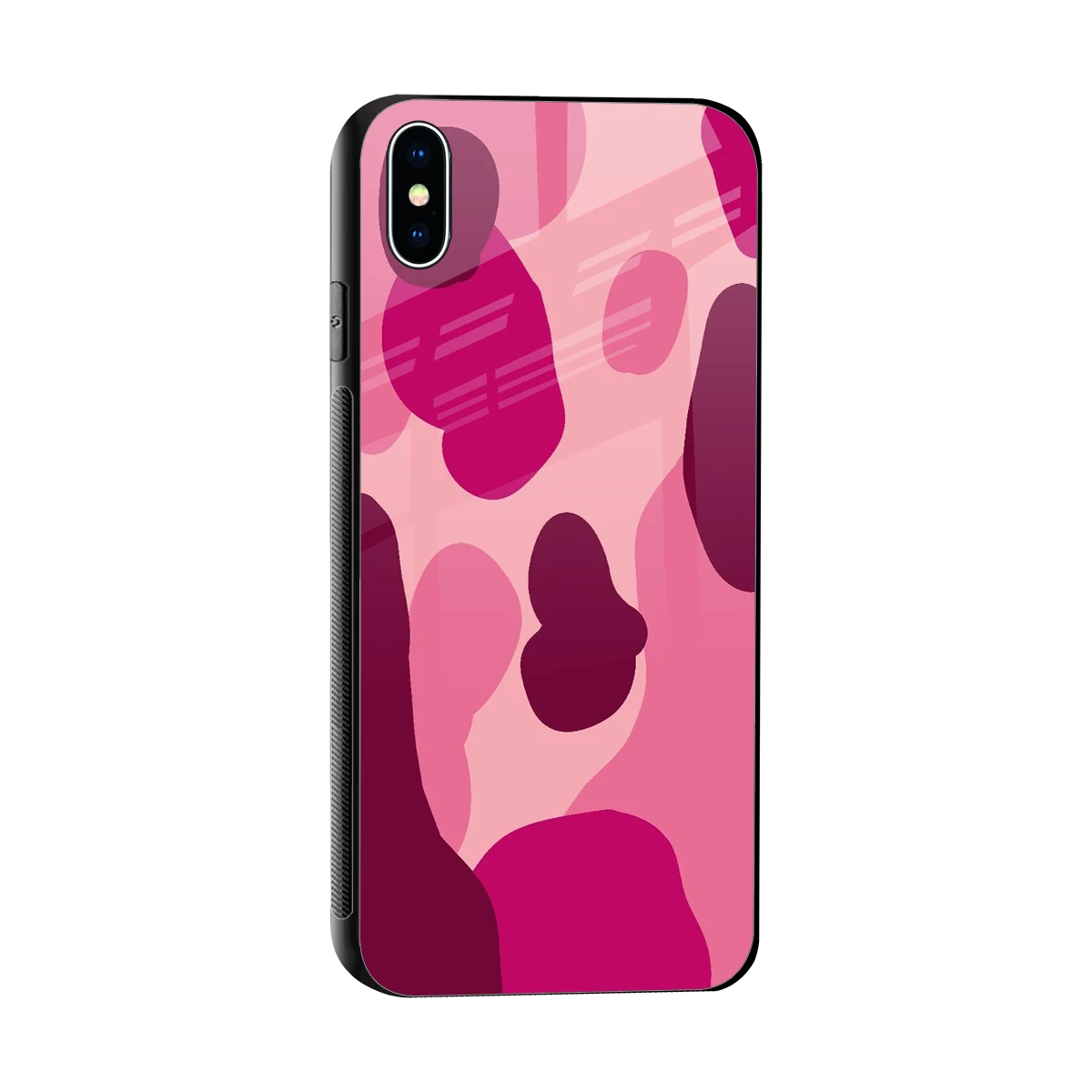 Pink Carousel sleek iphone xs max cover with tempered glass back and TPU edges