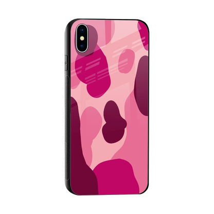 Pink Carousel sleek iphone xs max cover with tempered glass back and TPU edges