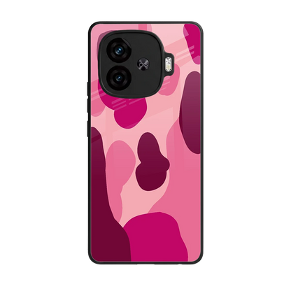 Pink Carousel back phone cover | glass case for iqoo neo 10r 5g