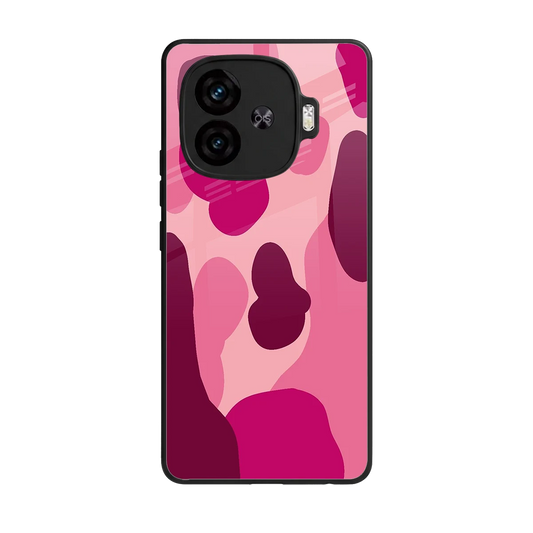 Pink Carousel back phone cover | glass case for iqoo neo 10r 5g