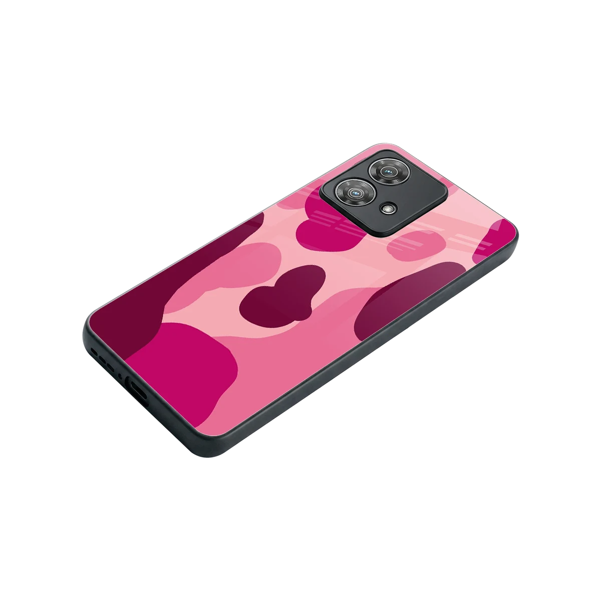 Pink Carousel stylish phone case for motorola edge 40 neo 5g | glossy glass and slim fit