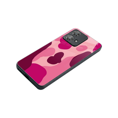 Pink Carousel stylish phone case for motorola edge 40 neo 5g | glossy glass and slim fit