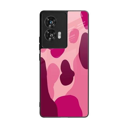 Pink Carousel back phone cover | glass case for motorola edge 50 fusion
