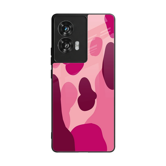 Pink Carousel back phone cover | glass case for motorola edge 50 fusion