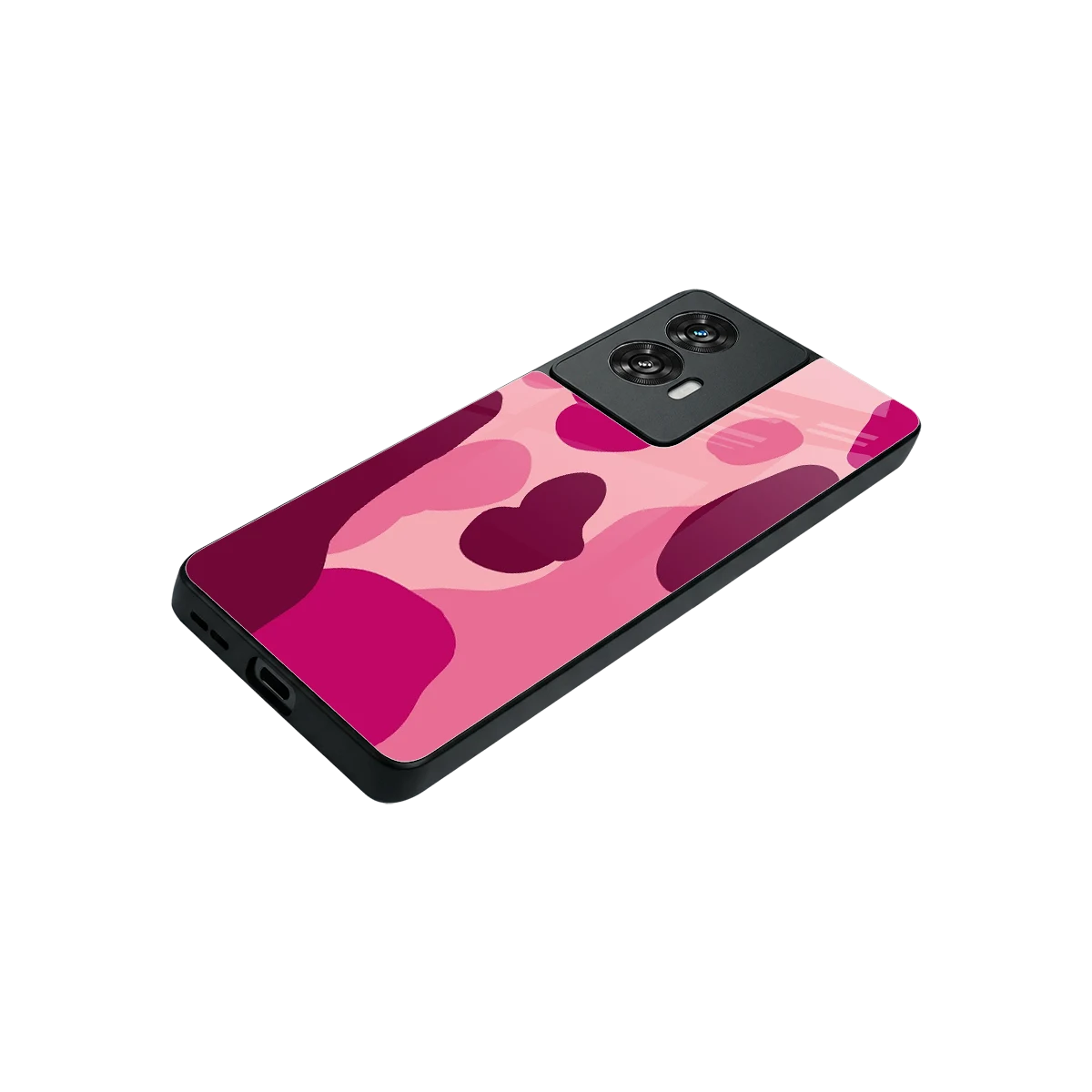 Pink Carousel stylish phone case for motorola edge 50 fusion | glossy glass and slim fit