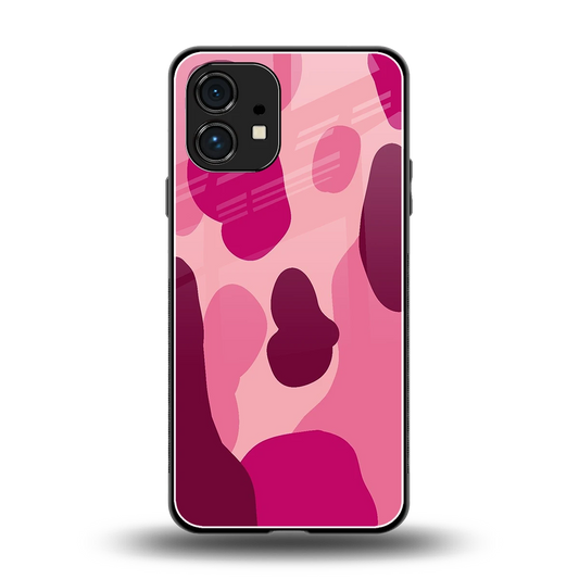 Pink Carousel back phone cover | glass case for nothing phone 1