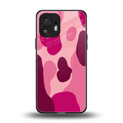 Pink Carousel back phone cover | glass case for nothing phone 2